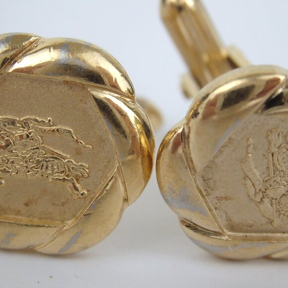 Authentic BURBERRYS Nek Tie pin & cufflinks Neck Tie pin set metal [Used] - Picture 5 of 9